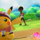 The NPC trainer in this battle is about to lose because they only brought one Pokémon to the fight.